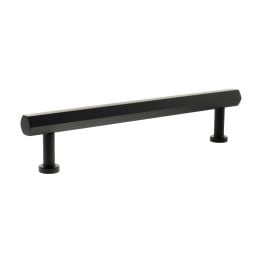 Millhouse Brass Pennington Hexagonal T-Bar Cabinet Pull Handle 160mm - Matt Black