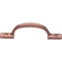 Heritage Brass Pull Handle Russell Design 102mm Satin Rose Gold Finish