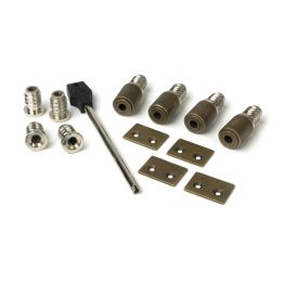 Burnished Brass Secure Stops (Pack of 4)