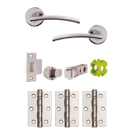 Jigtech Sabre Passage Door Pack Polished Chrome - JTB71005