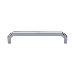 Heritage Brass Cabinet Pull Hex Angular Design 152mm CTC Polished Chrome Finish