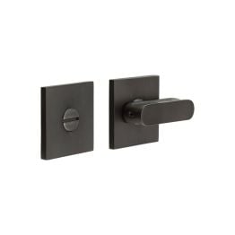 CR-803 Dark Bronze Thumb Turn & Lock Square Rose - By Frelan Hardware - CR-803B7DB