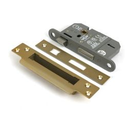 Satin Brass 2½" 5 Lever BS Sash Lock