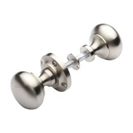Heritage Brass Victoria Rim Knob Satin Nickel finish
