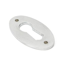Satin Chrome Oval Escutcheon
