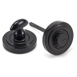 External Beeswax Round Thumbturn Set (Art Deco Rose)