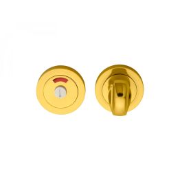 Turn And Release With Indicator - Polished Brass