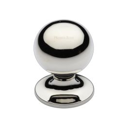 Heritage Brass Cabinet Knob Ball Design 25mm Polished Nickel finish