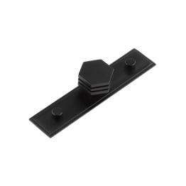 Nile Cupboard Knobs 30mm Stepped Matt Black - By Frelan Hardware - HOX-330MB-6090MB