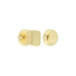 Contemporary Satin Brass Turn & Release for Mortice Knobs - By Frelan Hardware - JV813SB
