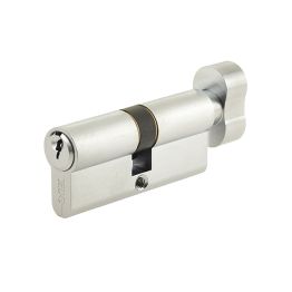 Jedo Euro Profile Cylinders & Turns 70mm Satin Chrome - By Frelan Hardware - JL-70EPCTSC