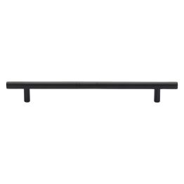 Heritage Brass Cabinet Pull Bar Design 203mm CTC Matt Black Finish