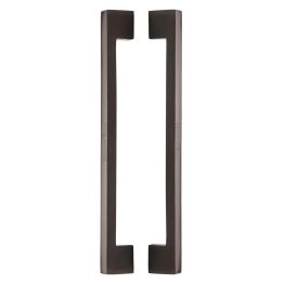 Heritage Brass Back to Back Door Pull Handle Metro Design 457mm Matt Bronze Finish
