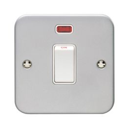 Eurolite Metal Clad 20Amp Switch with Neon Indicator Metal Clad