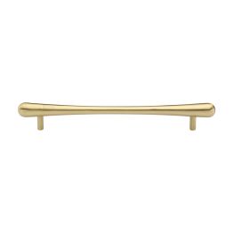 Heritage Brass Cabinet Pull T-Bar Raindrop Design 192mm CTC Satin Brass Finish