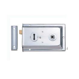 Reversible Rim Lock 152x102mm Polished Chrome - By Frelan Hardware - JL186PC