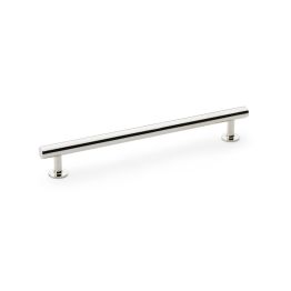 Alexander & Wilks - Round T-Bar Cabinet Pull Handle - Polished Nickel- 192mm