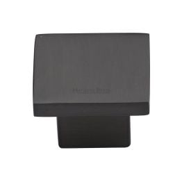 Heritage Brass Cabinet Knob Classic Square Design 40mm Matt Bronze finish