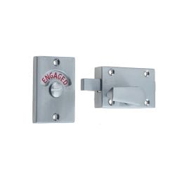 Jedo Bathroom Indicator Bolt 61x42mm 61x42mm Satin Chrome - By Frelan Hardware - JV2662SC