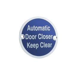 Stainless Steel Automatic Door Closer Keep Clear 75mm Satin Anodised Aluminium - By Frelan Hardware - JS111SAA