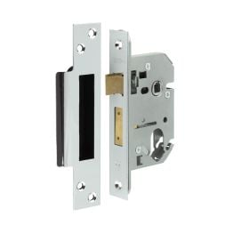 Jedo Oval Profile Sashlocks 65mm Polished Chrome - By Frelan Hardware - JL1052PC