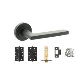 Atlantic Alaska Dorpac (3" Latch, 3"x2" Hingesx3) - Matt Black