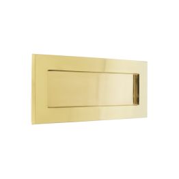 Jedo Plain Letterplates 280x90mm Polished Brass - By Frelan Hardware - JV36BPB