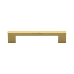 Heritage Brass Cabinet Pull Metro Design 128mm CTC Satin Brass Finish