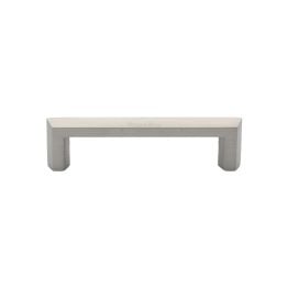 Heritage Brass Cabinet Pull Hex Profile Design 102mm CTC Satin Nickel Finish