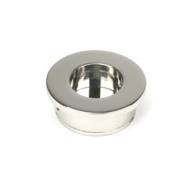 Polished Marine SS (316) 34mm Round Finger Edge Pull