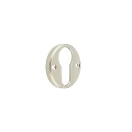 Burlington Westbourne Knurled Euro Profile Escutcheon Satin Nickel - By Frelan Hardware - BUR181SN