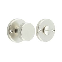 Burlington Westbourne Knurled Turn & Release Satin Nickel - By Frelan Hardware - BUR180SN