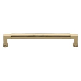 Heritage Brass Cabinet Pull Bauhaus Design 203mm CTC Satin Brass Finish
