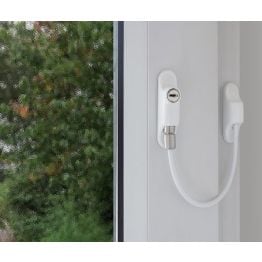 Jedo Cable Window Restrictor White - By Frelan Hardware - JL1821WH