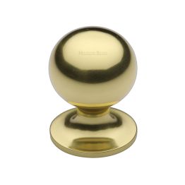 Heritage Brass Cabinet Knob Ball Design 25mm Polished Brass finish