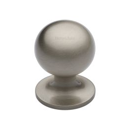 Heritage Brass Cabinet Knob Ball Design 25mm Satin Nickel finish