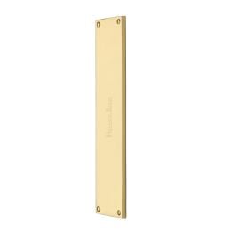 Heritage Brass Fingerplate 310mm Polished Brass finish