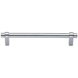 Heritage Brass Cabinet Pull Industrial Design 256mm CTC Polished Chrome Finish