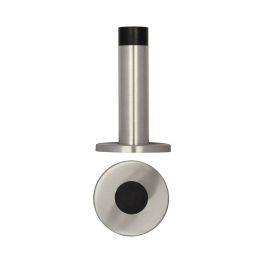 Stainless Steel Wall Mounted Door Stops 80x48mm Satin Stainless Steel - By Frelan Hardware - JSS07