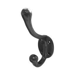 Antique Hat & Coat Hooks 125mm Black - By Frelan Hardware - JAB77