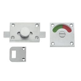 Jedo Bathroom Indicator Bolt 50x50mm 50x50mm Satin Chrome - By Frelan Hardware - JV2552SC