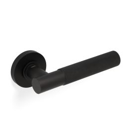 Valli Antonio Citterio Lever on Round Rosette (Zigrinato) - Matt Black PVD