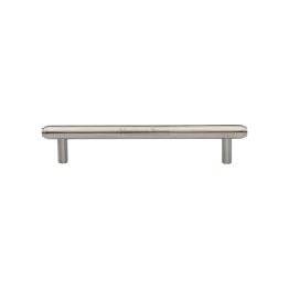 Heritage Brass Cabinet Pull Stepped Design 128mm CTC Satin Nickel finish