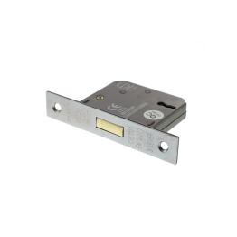Atlantic 3 Lever Key Deadlock [CE] 2.5" - Satin Chrome