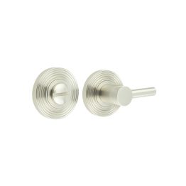 Burlington Easy Turn & Release Reeded Rose Satin Nickel - By Frelan Hardware - BUR-82SN-53SN