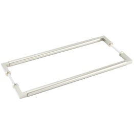 Burlington Westminster Pull Handles 425 X 20mm Back to Back Satin Nickel - By Frelan Hardware - BUR130SNB2B