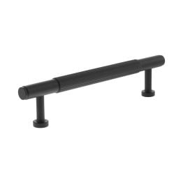 Millhouse Brass Battersea Linear T-Bar Cabinet Pull Handle 128mm - Matt Black