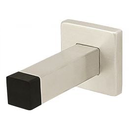 Steelworx Square Skirting Door Stop - Satin Stainless Steel