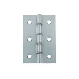 Double Phosphor Bronze Washered Hinge 76x50x2mm Satin Chrome - By Frelan Hardware - J9121BSC