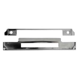 Atlantic DIN Rebate Kit for Fixed Plate Euro Profile, Bathroom Lock, Latch, Euro Deadlock - Polished Stainless Steel
